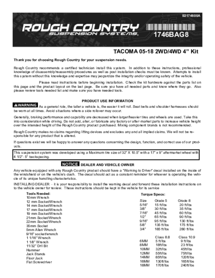 Installation Manual